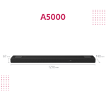 Sony Soundbar HTA5000 Dolby Atmos 5.1.2 - Image 3