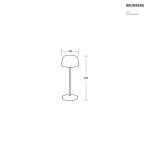 Brumberg Ross Borðlampi Svartur - Image 2