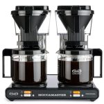 Moccamaster kaffivél tvöföld svart/silfu